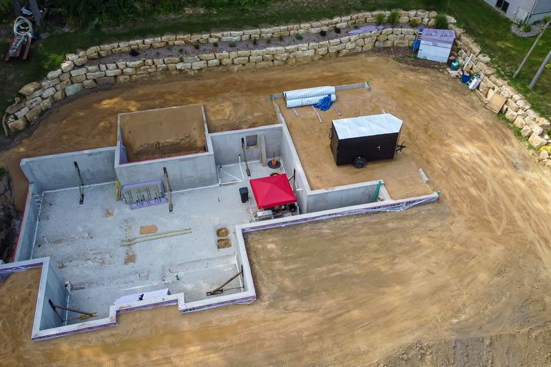 Foundation and retaining wall